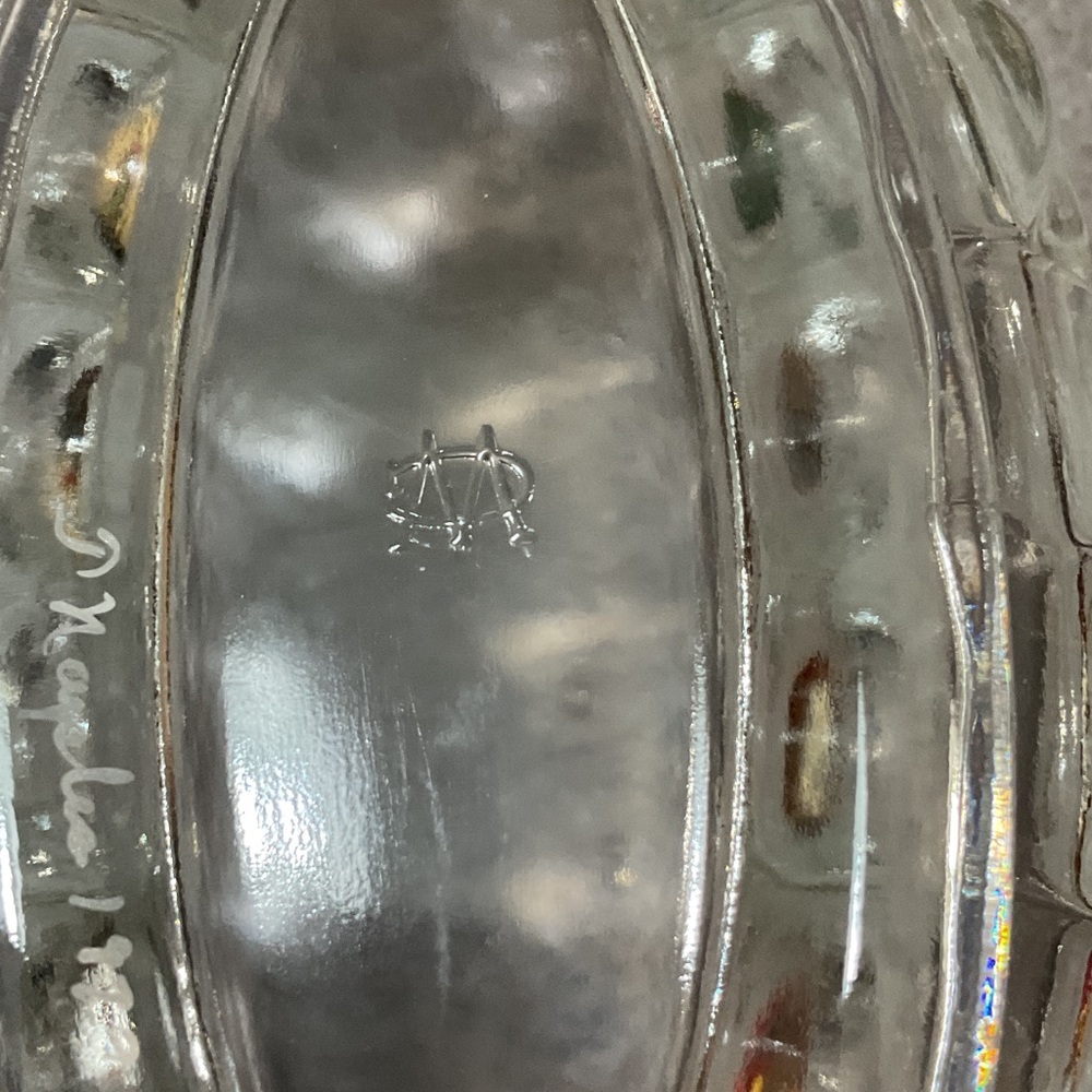 Westmoreland Clear Glass Bowl with Grape Design - Picture 6 of 7
